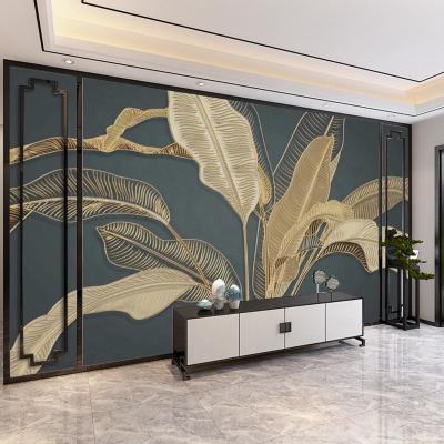 China Modern 8d Embossed Sheet TV Background Wall Living Room Sofa Bedroom Wall Fabric for sale