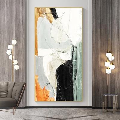 China Modern art vertical diamond living room modern porch corridor edition porcelain decorative painting crystal painting for sale