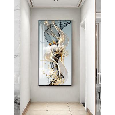 China Living room modern vertical dream hallway end decoration dish porcelain crystal painting for sale