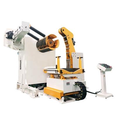 China Building material stores high quality heavy duty large decoiler MT-FH series, as automatic steel sheet strip coil uncoiler machine for large coil decoiling for sale