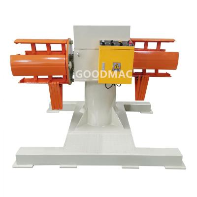 China High quality motorized build material stores double decoiler MTD series, as double (two) head coil uncoiler machine or double uncoiling decoiling machine for sale