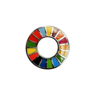 China Other Sustainable Development Goals SDGs Icons SDGs Icons SDGs Icons Logo Scarf Button Lapel Pin Magnetic Pin Badge Lapel Pin for sale