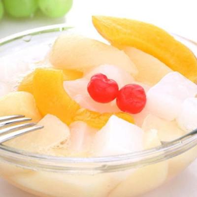 China 3000g canned canned haccp mixed kosher halal fruit canned fruit salad in heavy syrup for sale