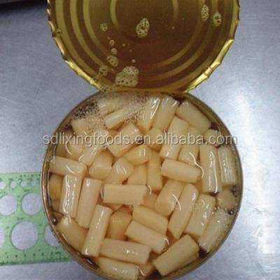 China Hot Sale 212ml Canned Good Quality Canned White Asparagus Center Cuts for sale