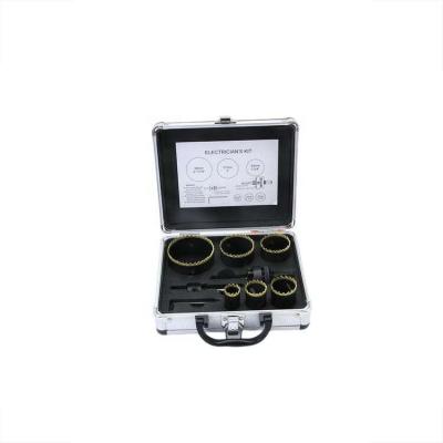 China Professional High Speed ​​Drilling Steel (Hss) Bi-Metal Hole Saw Kit 9 Pcs General Purpose 3/4