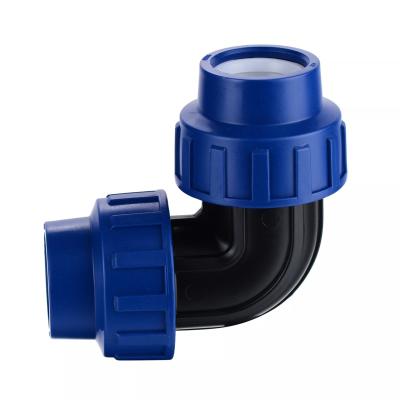 China PE connector PE fittings PP Compression Fittings Plumbing Materials Quick Coupling pe irrigation pipe fittings for sale