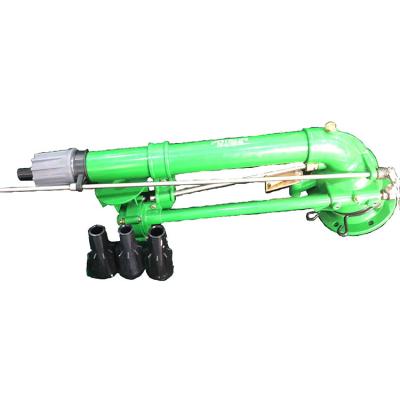 China Chinese Factory Agricultural Turbine Worm Rotating Farming Large Rain Gun Garden Sprinkler With 4 Nozzles For Free for sale