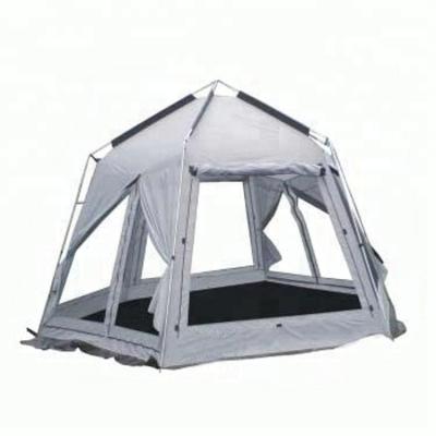 China Warehouse Tent Outdoor Tent Customized Canvas Outdoor Ventilated Bell Tent With Screen Room for sale