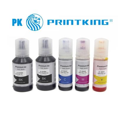 China Compatible Printking T504 504 Eco Compatible Premium Color Bottle Refill Bulk Water Based Inkjet Inkjet 504 T504 For Epson Ecotank L4150 L4160 for sale