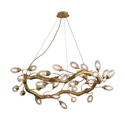 China Luxury Hot Selling Branch High Quality Brass Chandelier For Home for sale