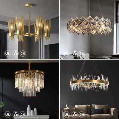 China Wholesale Customized Luxury Led Lamps Post Modern K9 Crystal Modern Hotel Indoor Bronze Gold Chandelier Style Chandeliers and Pendant Lights for sale