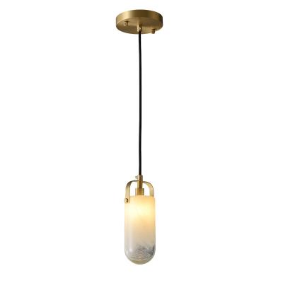 China Zhongshan Lamp Factory Wholesale High Quality Brass Single Hanging Pendant Lights Custom Material Lighting For Kitchen Island for sale