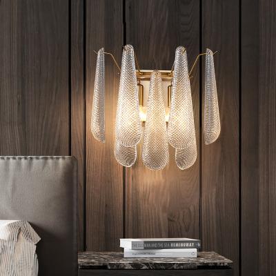 China Classic post-modern luxury water drop wall light hallway dining room indoor home lighting decoration wall lights for sale