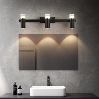 China Zhongshan Modern Factory Wholesale Optical Acrylic Lamp Shade Bathroom Lighting Vanity Mirror Lamp With Light Fixture for sale