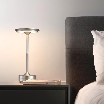 China Zhongshan Postmodern Lighting Manufacturer New Design Minimalist Luxury Gold Wireless Rechargeable Desk Table Lamps Lights Home Decor for sale