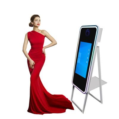 China 2022 new party design 70 inch magic mirror photo booth 40 inch mirror photo booth fast delivery photo booth for event for sale