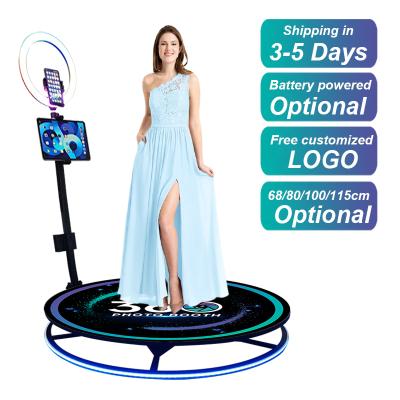 China Automatic party slow motion Ipad video 360 photo booth camera photobooth kiosk led photo booth 360 machine for sale