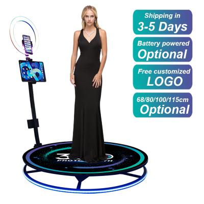 China Slow Motion Video 360 Party Photo Booth Automatic Camera Photobooth Kiosk Led Photo Booth 360 Machine for sale