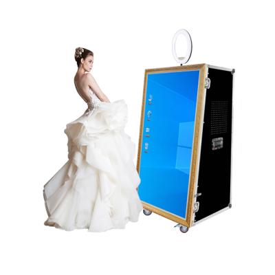 China SDK Hot Selling Event Or Wedding Mirror Photo Booth LED Frame Photo Booth With Camera And Printer Photobooth Mirror For Part for sale