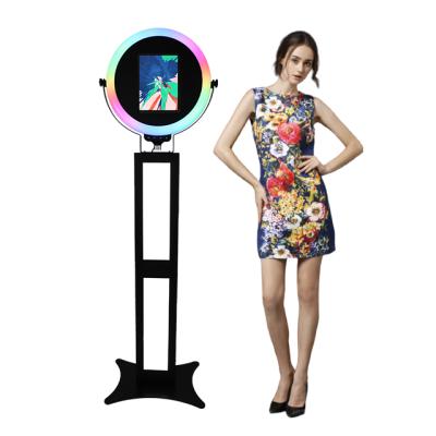 China Festival Celebration Romans 12.9 Inch Ring Light Ipad Photo Booth With Video Low Price Ipad Photo Booth Cheap With Ring Light For Holiday Event for sale