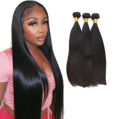 China No Romans Super Double Drawn Remy Straight Virgin Human Hair Mink Raw Unprocessed Human Hair Weave Bundles for sale