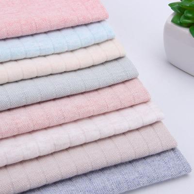 China 2020 Anti-Static Heatherd's Favorite Pastel Yarn Dyed Rib Jacquard Cotton Spandex Fabric for sale