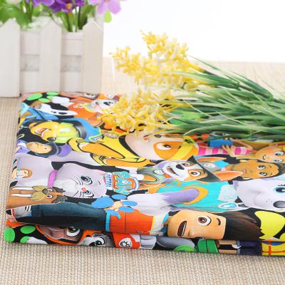 China Anti-static cartoon custom design digital printed cotton fabric 95%c 5%spandex with good stretch for sale