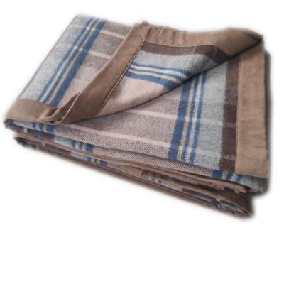 China Blanket Tartan Anti-pilling Wool Comfort Throw Blanket Merino Wool Throws Baby Blankets for sale