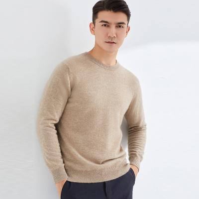 China Anti-pilling 2022 Customized High Quality Plain Crewneck Men's Long Sleeve Merino Wool Sweater for sale