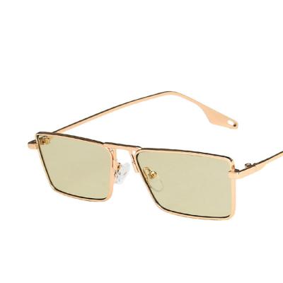 China Fashion Sunglasses Shape Metal Frame Sunglasses Designer Glasses Trendy Shades Unisex Square Sunglasses 2021 for sale