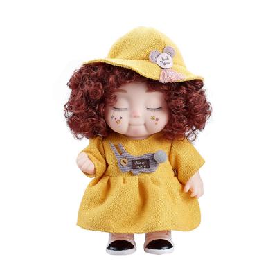 China Soft kawii diy fairy dolls with clothes dress up mini doll 30 cm movable joint kids toys for girls with big 3D eyes for sale