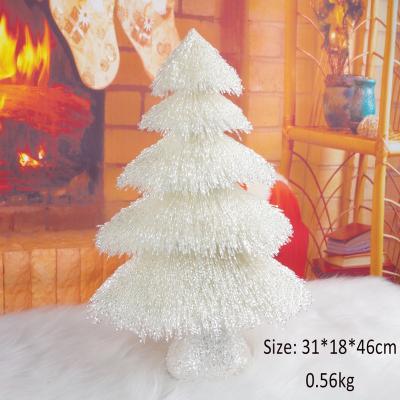 China Folk Art Elegant Pear White Christmas tree for home/holiday decor. for sale