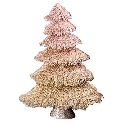 China 2022 New Indoor Folk Art Artificial Christmas Tree With Natural Handmade Christmas Decorations for sale