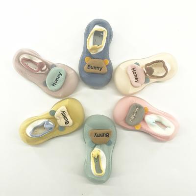 China Breathable Unique Soft Newborn Toddlers Cartoon Shoes Baby Sock Baby Prewalker Indoor Home Casual Shoes Pattern Breathable for sale