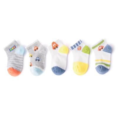 China Wholesale QUICK DRY Baby Cartoon Car Socks Summer Mesh Socks For Kids Boys for sale