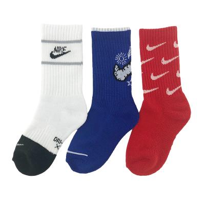 China High Quality Breathable Logo Accept Kids Terry Sport Customized Sock for sale