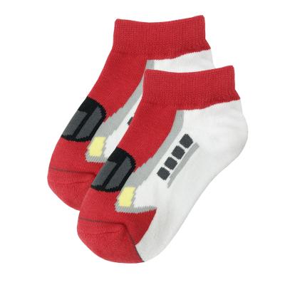 China Boys Cartoon Ankle Cotton Athletic Comfort Cushion Casual In-stock Socks for sale