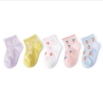 China New Summer QUICK DRY Kid Breathable Mesh Kids Socks For Girls for sale