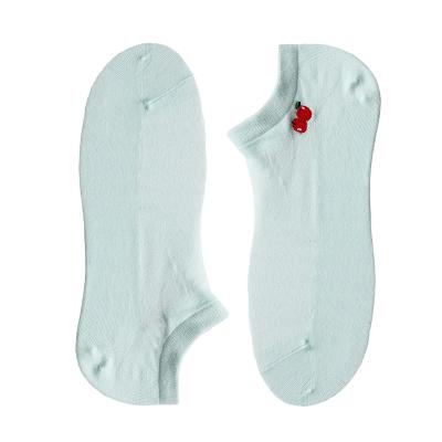 China Breathable Wholesale Cute Embroidery Stocking Cut Out Socks For Women And Teen Girls for sale