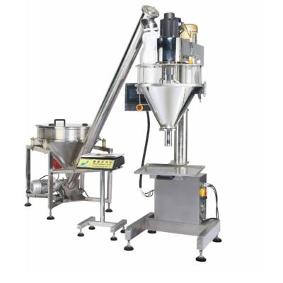 China High Efficient Easy Semi Automatic Operation Auger Filler Check Weigher Coffee Flour Spice Cocoa Powder Filling Machine for sale