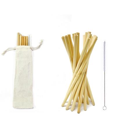 China Natural Bamboo Straws Disposable Drinking Straws 100% Biodegradable Bamboo Straws for sale