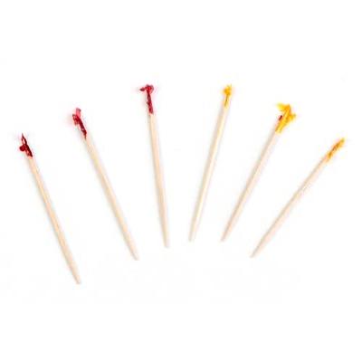 China Disposable Sandiwich Frilly Cocktail Picks Regular Club Party Sandiwich Cocktail Frill Toothpicks for sale