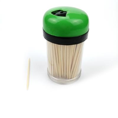 China Factory Disposable Bottle Mao Around Bamboo Food Toothpick OEM Logo Design for sale