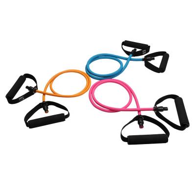 China Portable / Lightweight 2 Level 1200mm Natural Latex Resistance Bands Exercise Tube Toning Light /Medium Heavy for sale