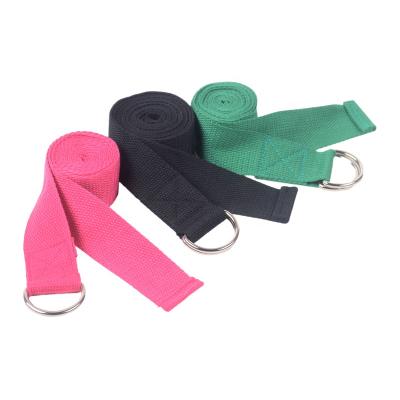 China High Density Yoga Mat Stretch Carry Strap Yoga Exercise Cotton Belt for sale