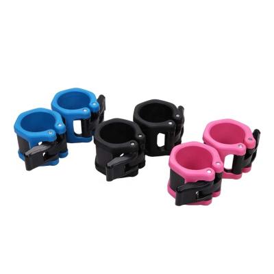 China TPR & High Quality Nylon Weight Lifting Non Slip 2 Inch Quick Lock Release Barbell Collars for sale