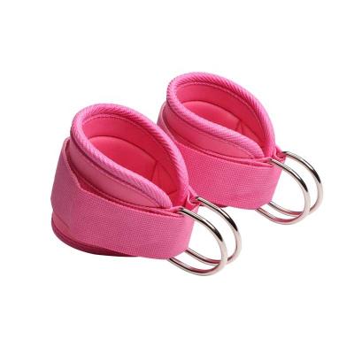 China High Quality / Durable Pink High Quality Fitness Ankle Straps For Cable Machines Pair for sale