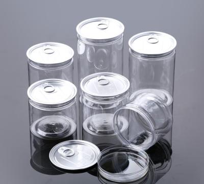 China High Quality PET Food Container Plastic Jars 85mm For Peanut Butter Honey Jams With Screw Cap for sale