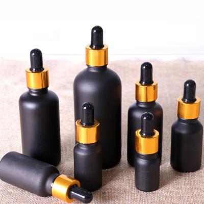 China Pharmaceutical Factory Sale 1oz 30ml Clear Matte Coating Perfume Bottle Glass Oil Dropper Bottle for sale