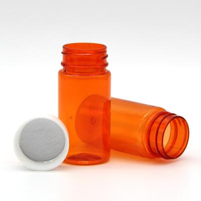 China 2oz Transparent Plastic Amber Solid Product Bottle Health Care Small Industrials Medicine Bottle 60ml for sale